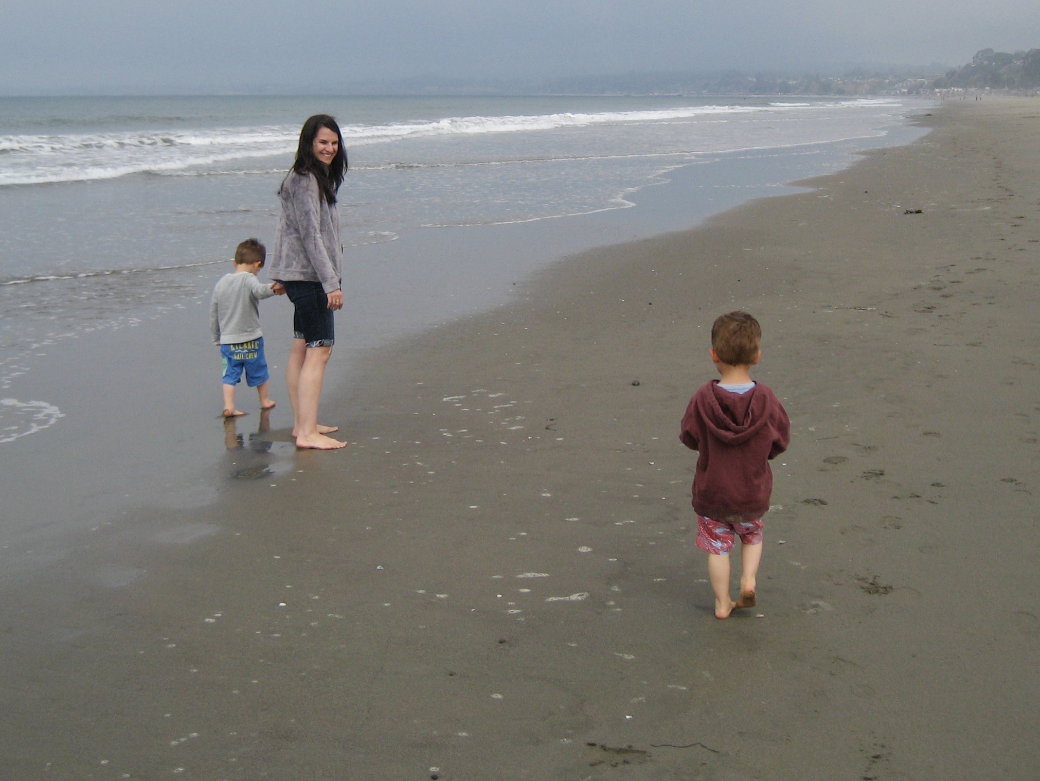 on the beach